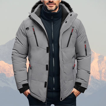 Men’s Hooded Ski Jacket – Insulated, Waterproof & Windproof Winter Coat