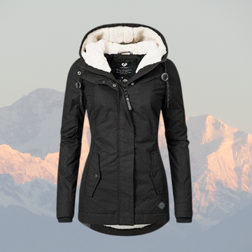 Women’s Winter Hooded Jacket with Fleece Lining – Warm, Windproof & Casual Parka Coat