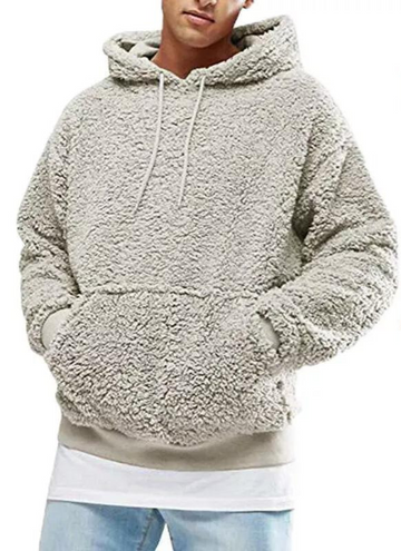 Men's sherpa fleece hoodie for ultimate comfort