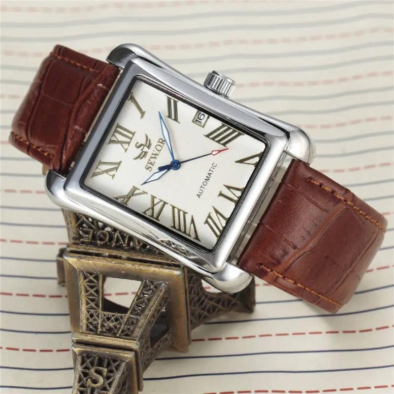 Harry Automatic Watch | Roman Numerals Date Window Watch