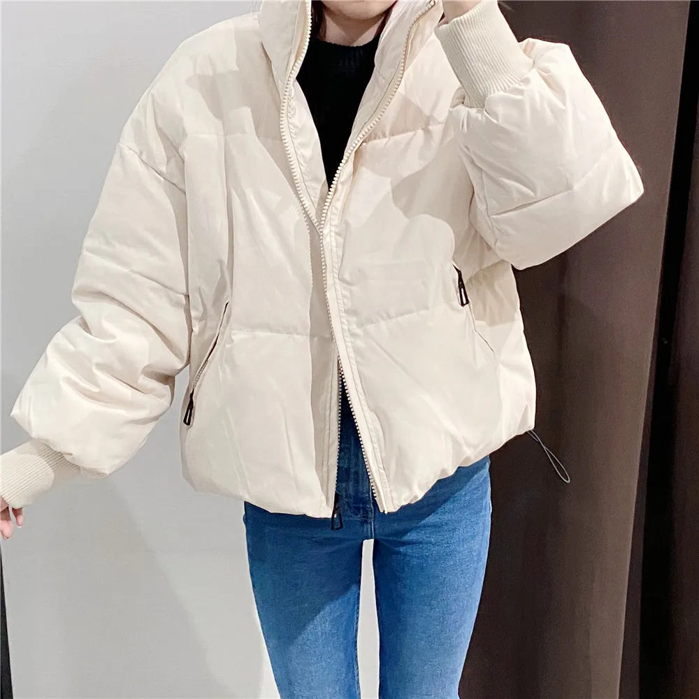 Women's elegant winter down jacket