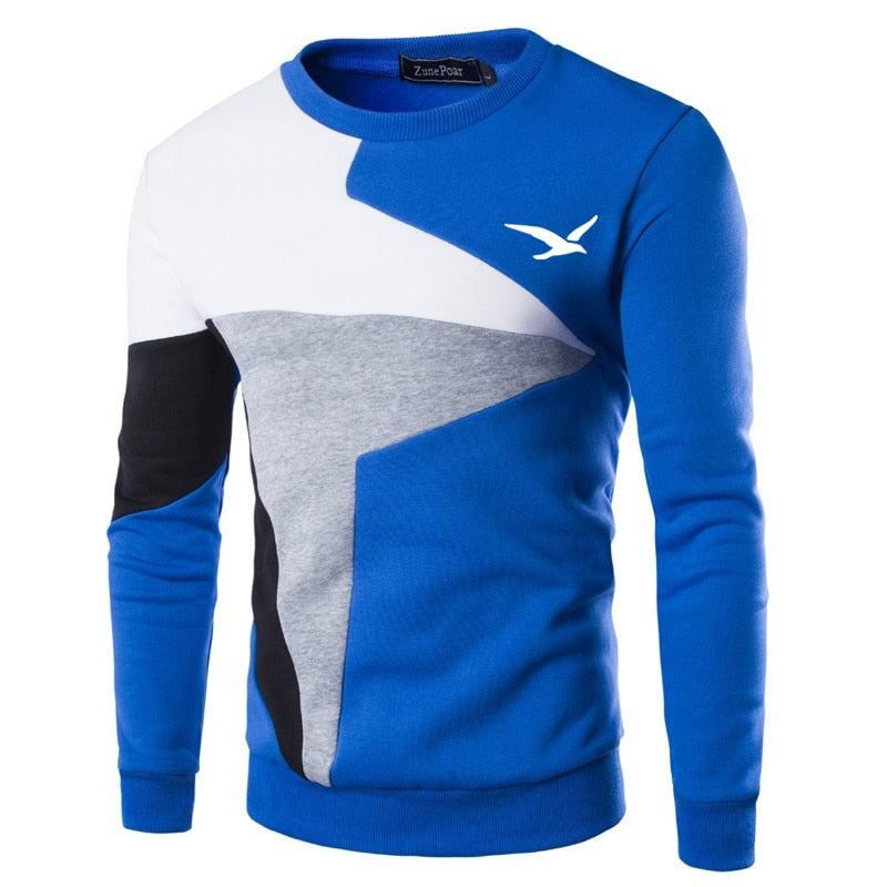 Men's color-block crewneck sweatshirt