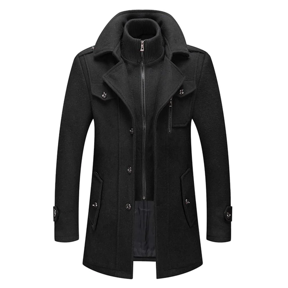 Men's long coat for a sophisticated winter style