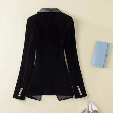 Women's velvet blazer for elegant sophistication