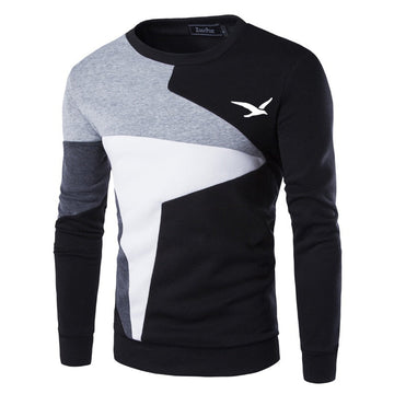 Men's color-block crewneck sweatshirt