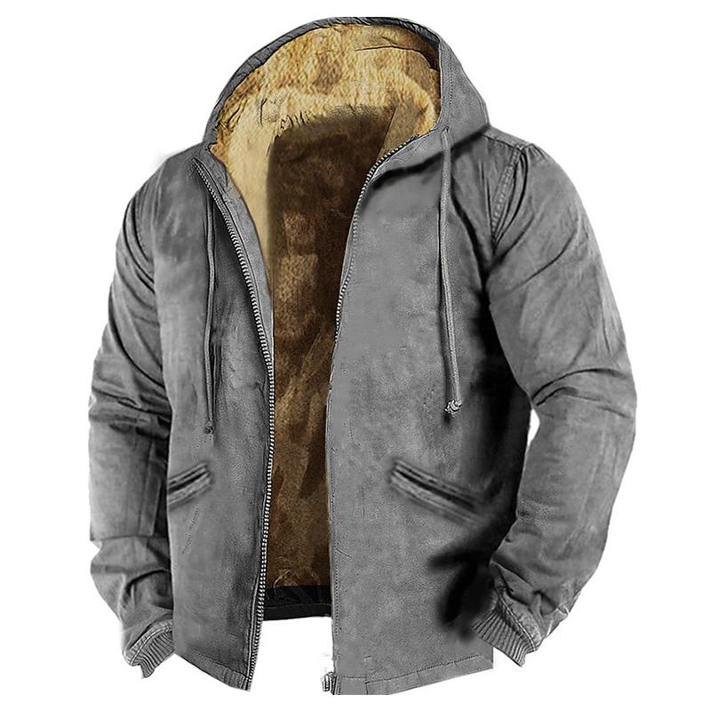 Men's sherpa-lined jacket for cozy warmth