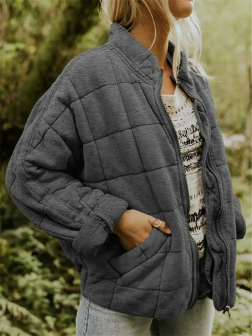 Chic women's urban quilted jacket