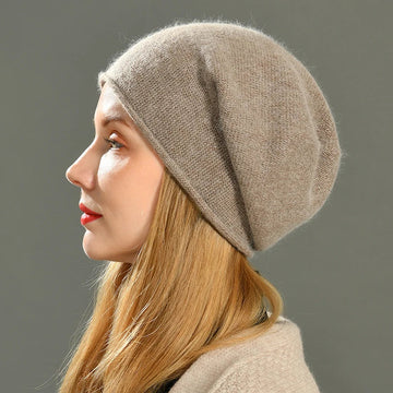 Valencia | Slouchy Knit Beanie with Ribbed Brim