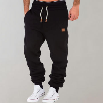 Men’s Jogging Pants – Relaxed Fit – Cotton Blend – Drawstring Waist – Ribbed Cuffs