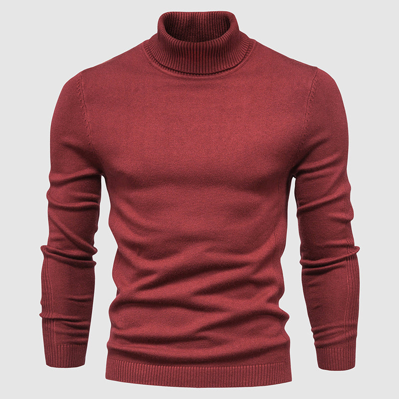 Men's long sleeve turtleneck sweater