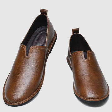 Sleek leather loafers for men