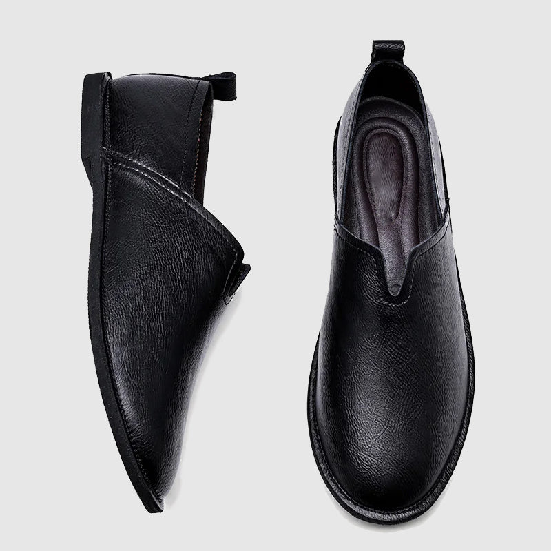 Sleek leather loafers for men