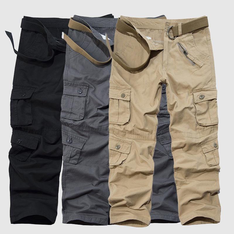 Men's tactical pants with multiple pockets