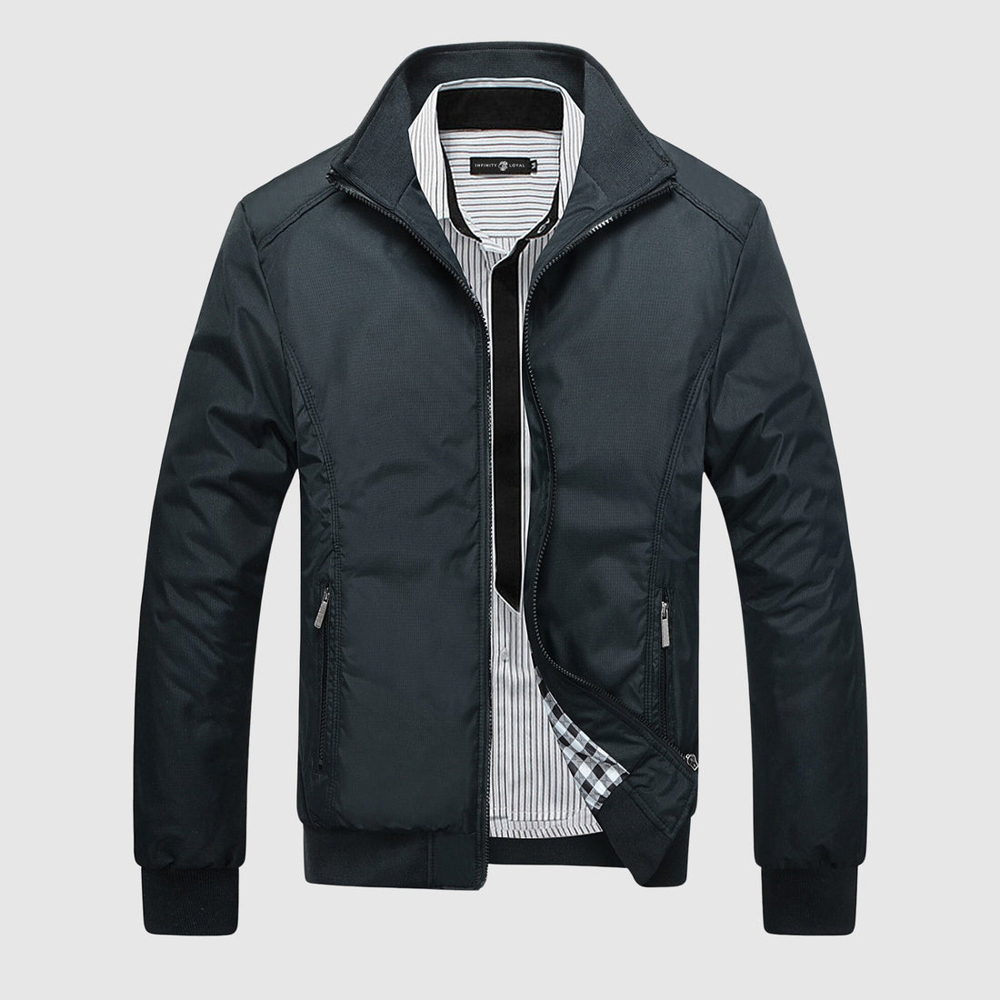 Casual men’s stand collar autumn jacket