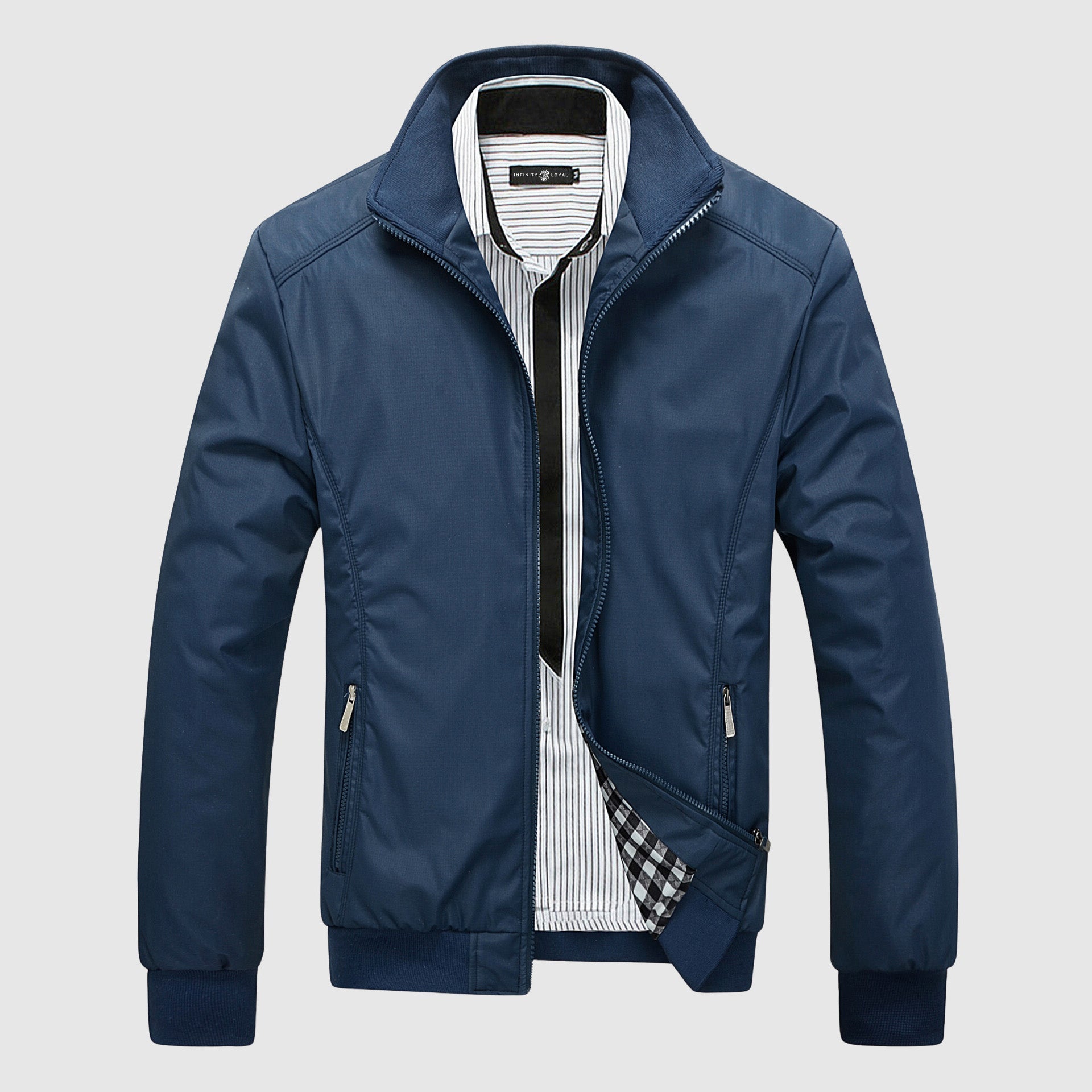 Casual men’s stand collar autumn jacket