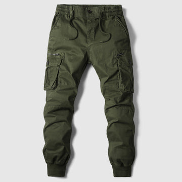 Men’s casual cargo pants with multiple pockets