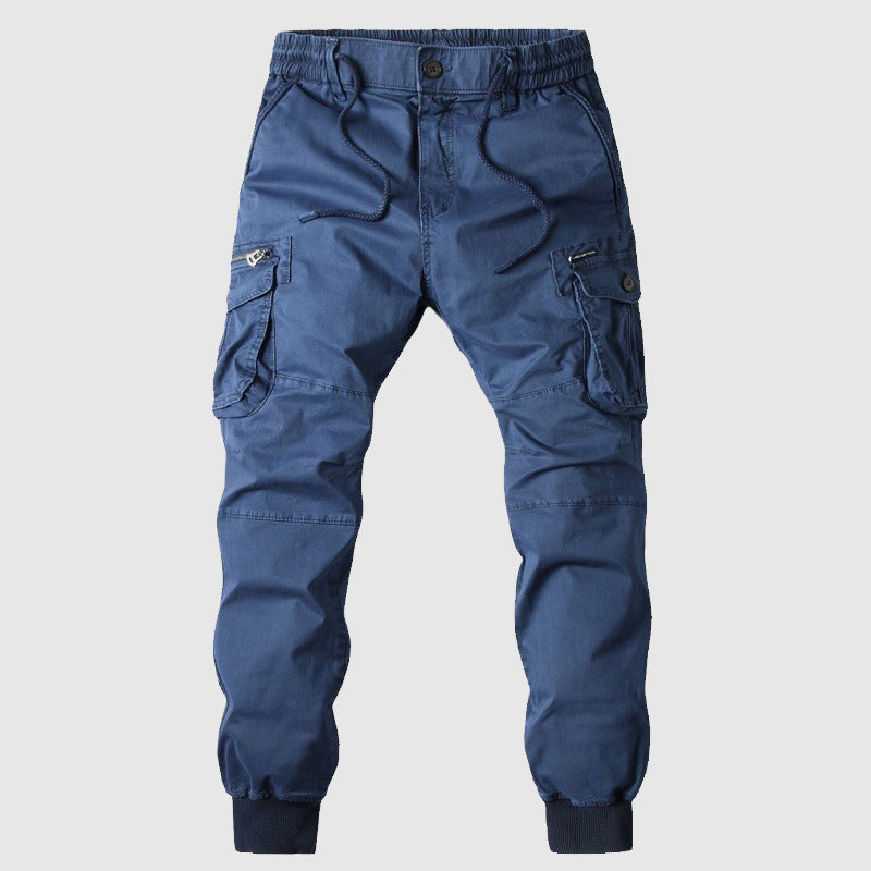 Men’s casual cargo pants with multiple pockets