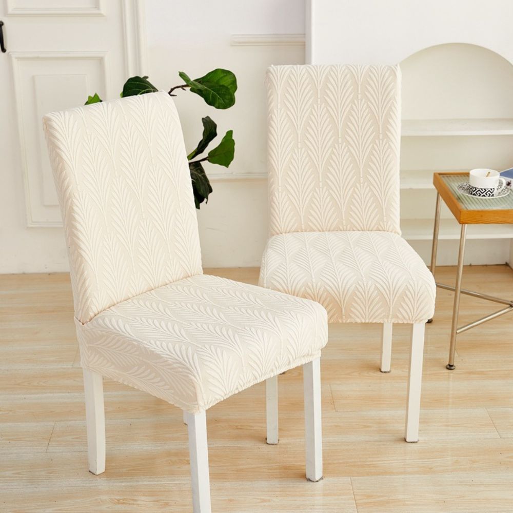 Minimalist Jacquard Stretch Chair Cover