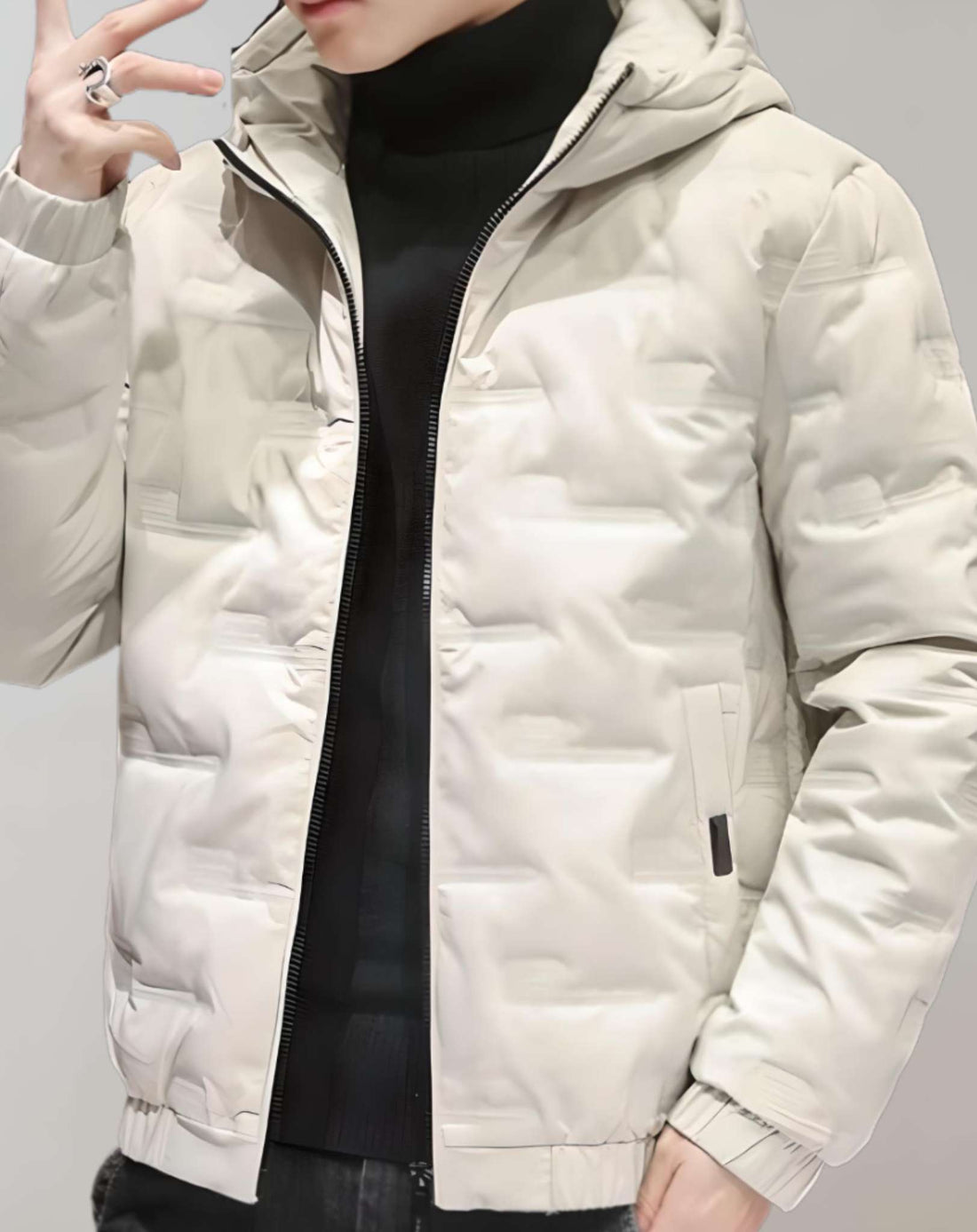 James - Warm Padded Parka Jacket with Hood