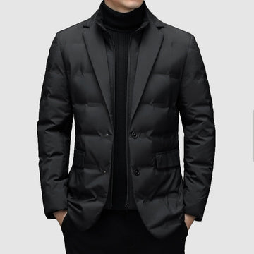 Men's stylish puffer blazer jacket