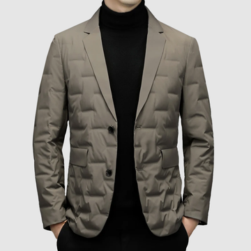 Men's slim down jacket suit