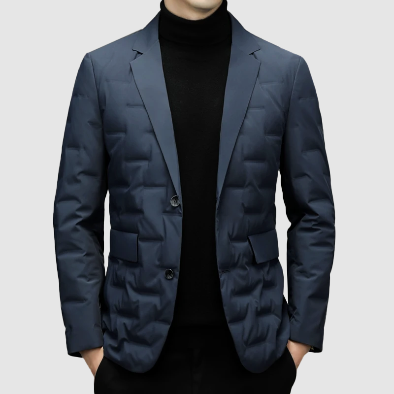 Men's slim down jacket suit