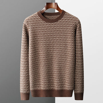 Men's long sleeve knitted sweater for autumn/winter