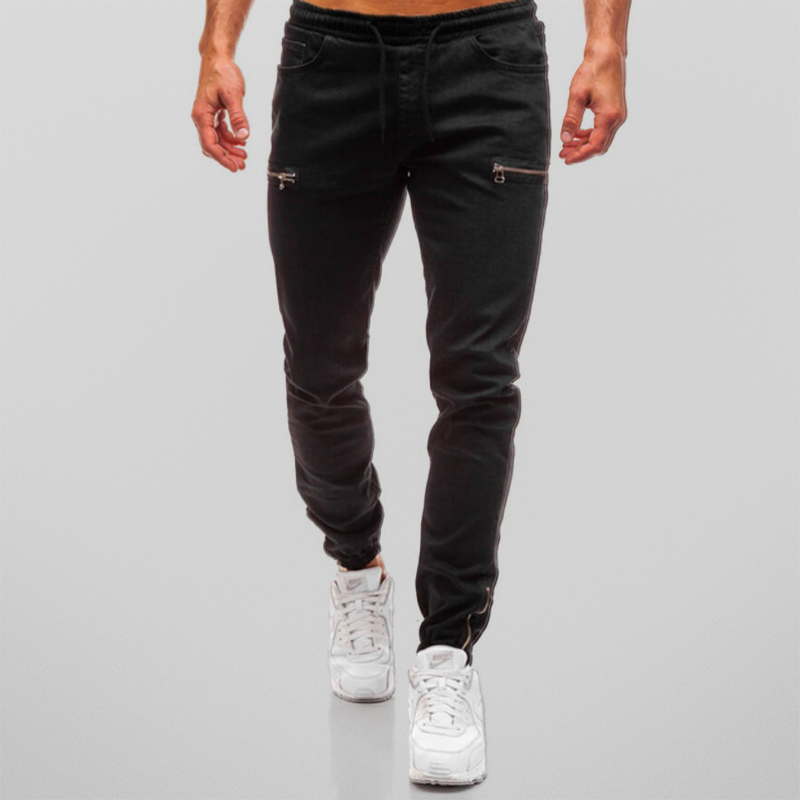 Denim Joggers - Stretch Fit Athleisure with Comfortable Design