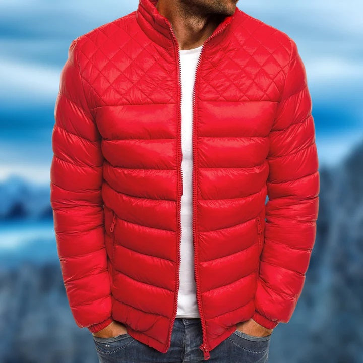 Men's urban quilted puffer jacket