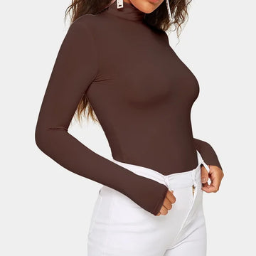 Phyllis - Long Sleeve Turtleneck Top