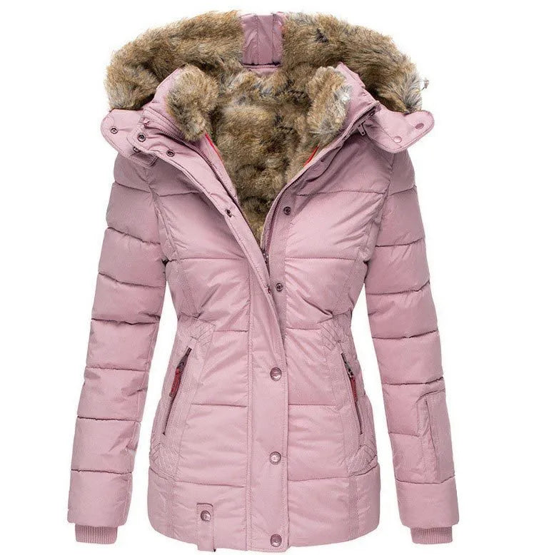 Women's faux fur-lined parka for ultimate winter warmth