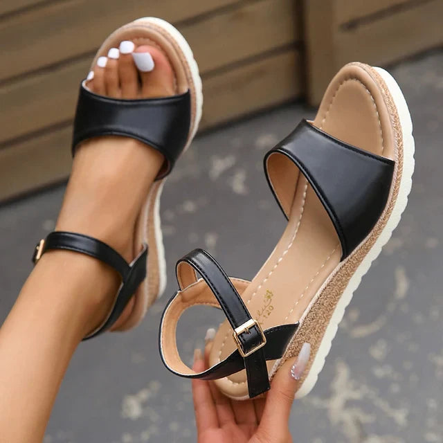 Beatrix - Lightweight Buckle Wedges