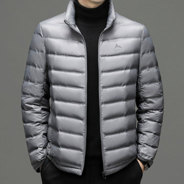 Men's water-resistant packable down jacket