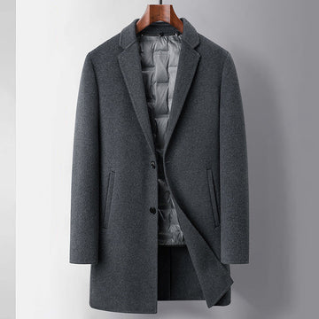 Men's double-sided coat with down lining