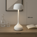 Matte Plastic Dome Table Lamp