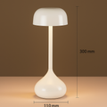Matte Plastic Dome Table Lamp
