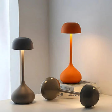 Matte Plastic Dome Table Lamp
