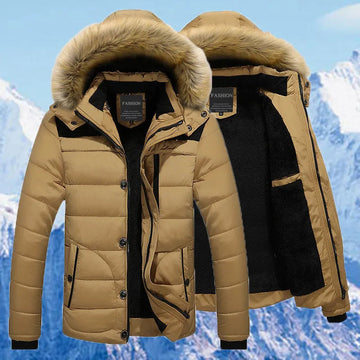 Andres - men's fluffy hooded parka winter jacket