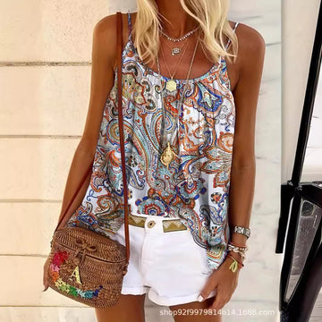 Women's boho style cami top