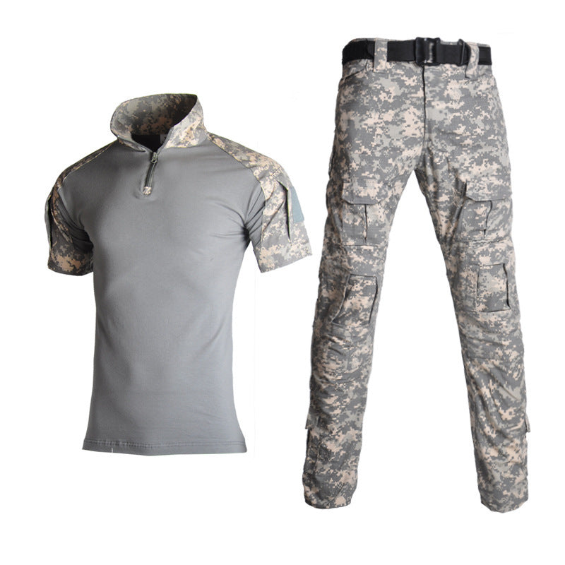 Men's short-sleeved shirt and breathable tactical pants set