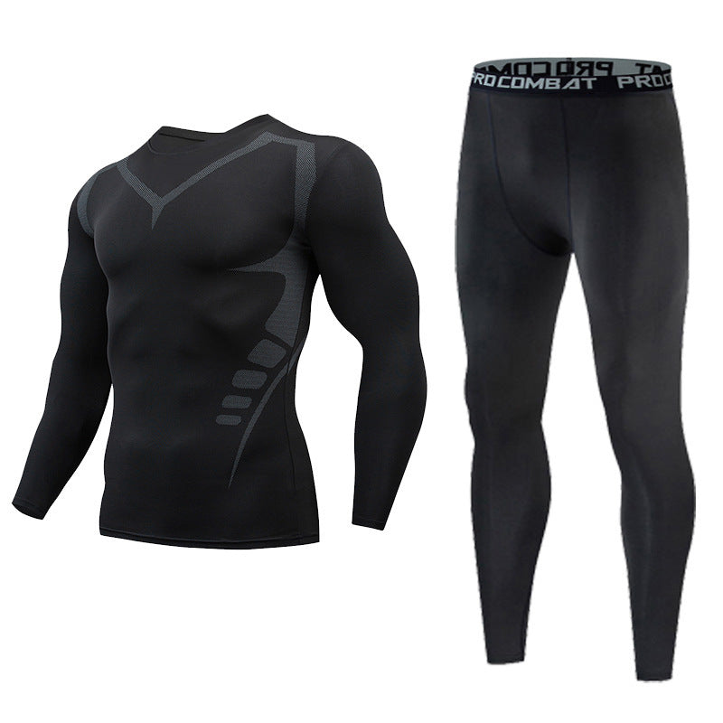 Men's compression gym fitness set