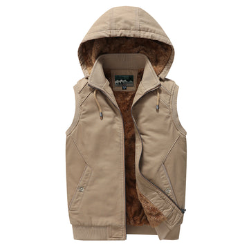 Erik - detachable hooded vest for men