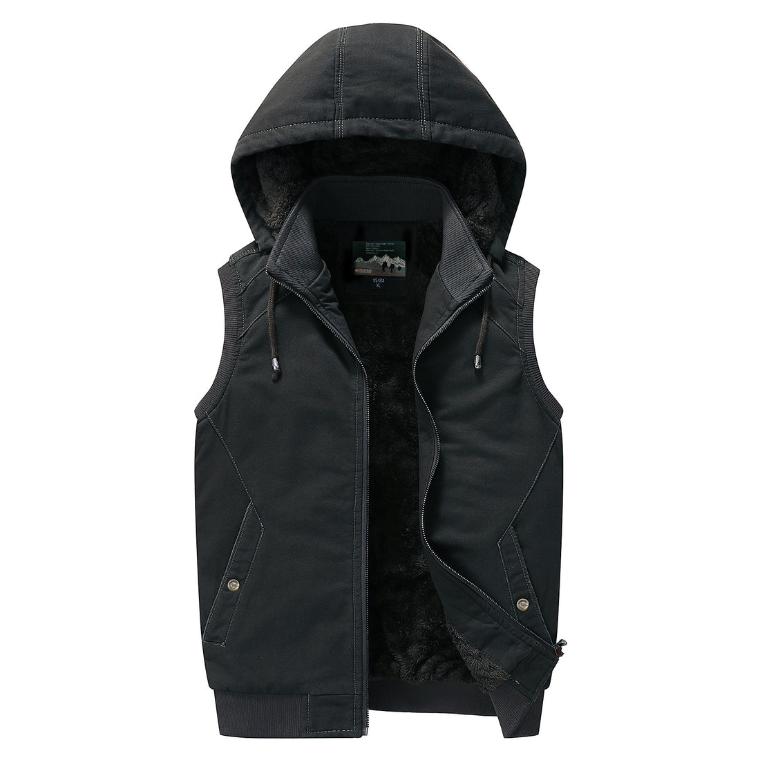 Erik - detachable hooded vest for men