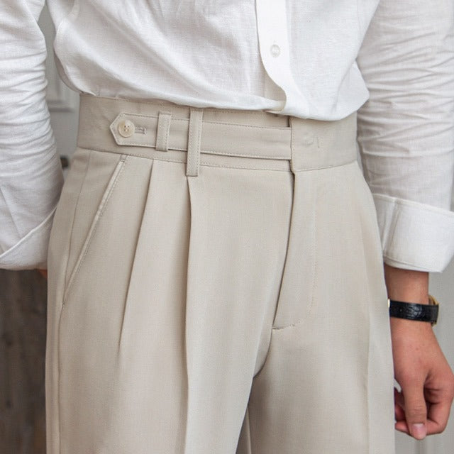 Men's high waist casual pants