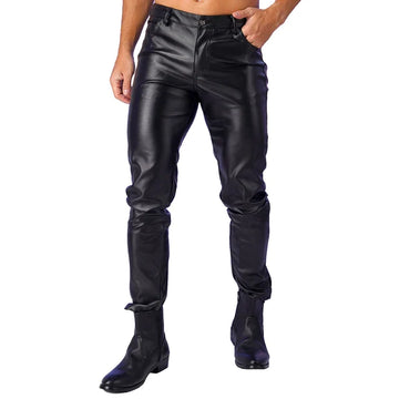 Alaric - Punk Style Leather Pants