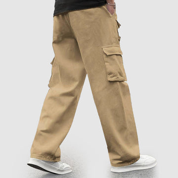 Men's loose fit cargo pants with side pockets