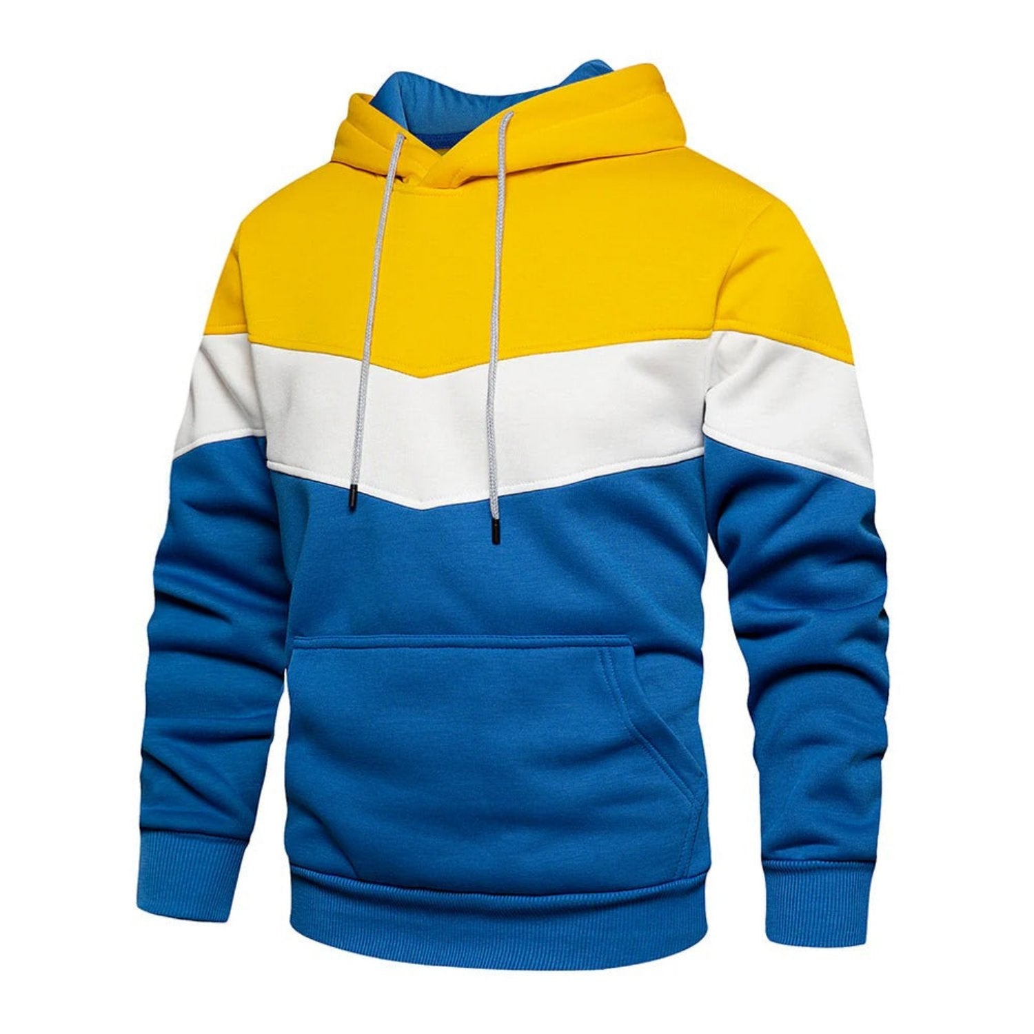 Men's casual sports sweatshirt with hood and pockets