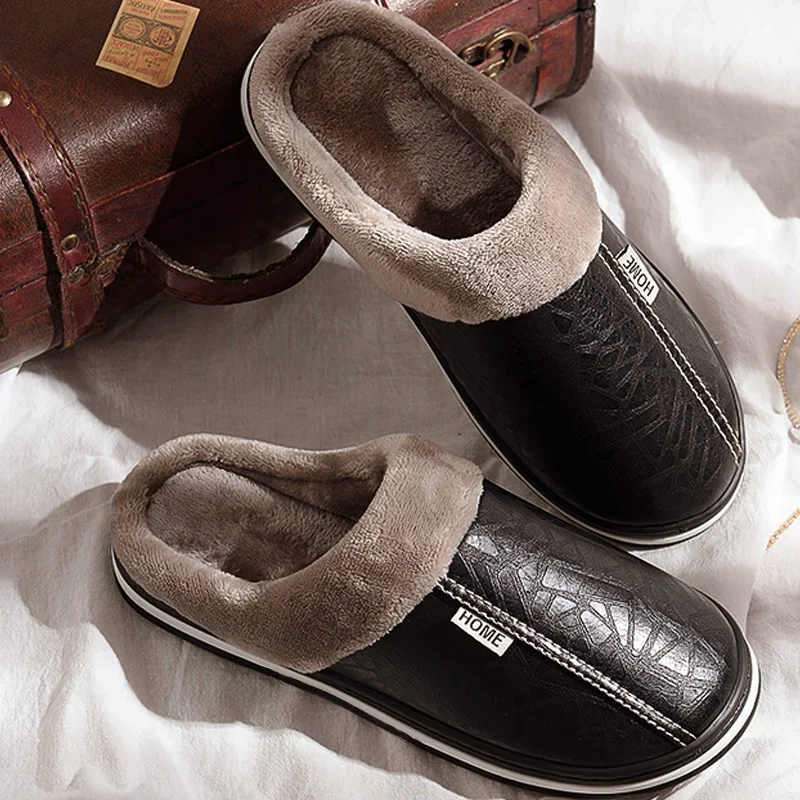 Oscar Slip-On Slippers | Plush Lined Embossed Texture