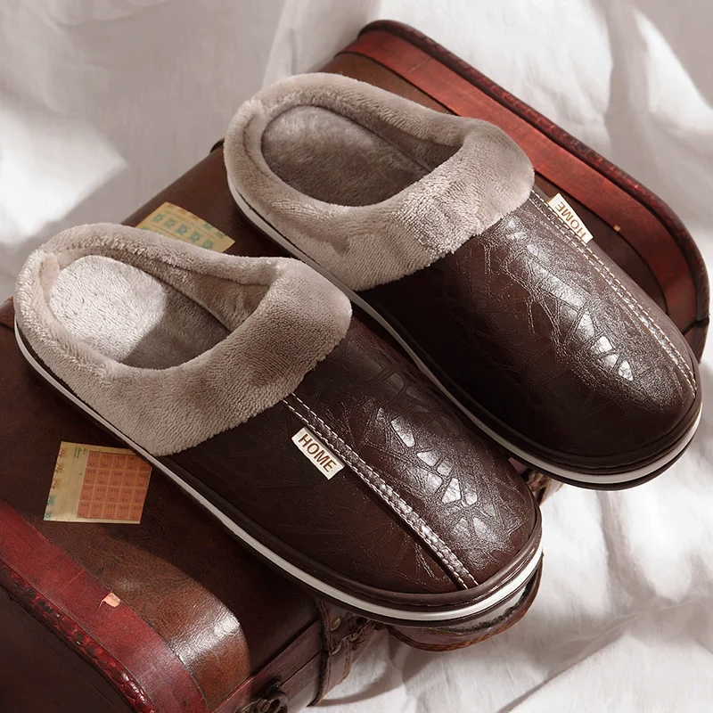 Oscar Slip-On Slippers | Plush Lined Embossed Texture
