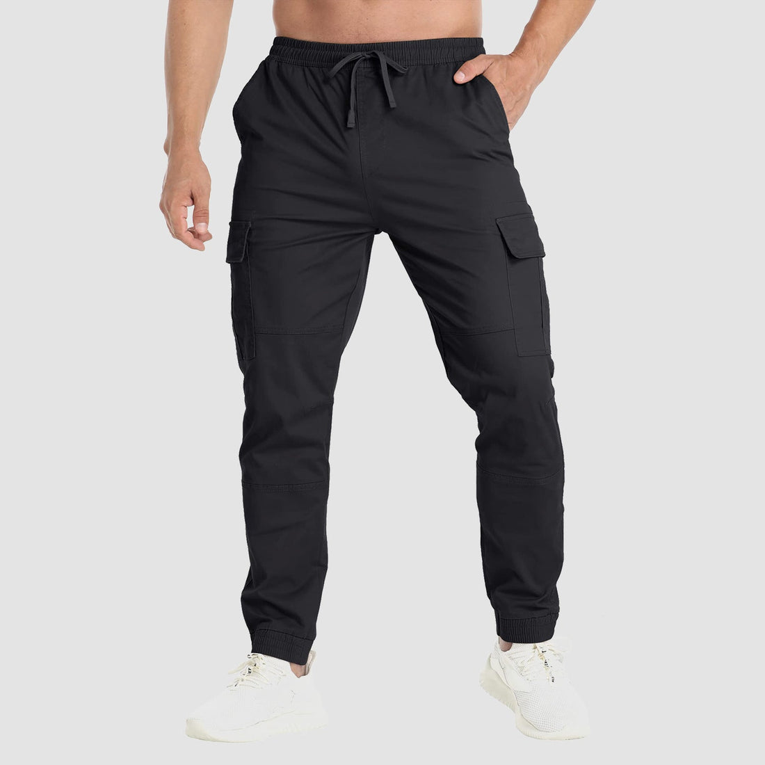 Men's cargo pants with multiple pockets